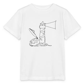 Creative Lighthouse - Kreativität schafft Klarheit - Stanley/Stella Kinder T-Shirt MINI CREATOR  - Weiß - Vorne - Maike (125cm)