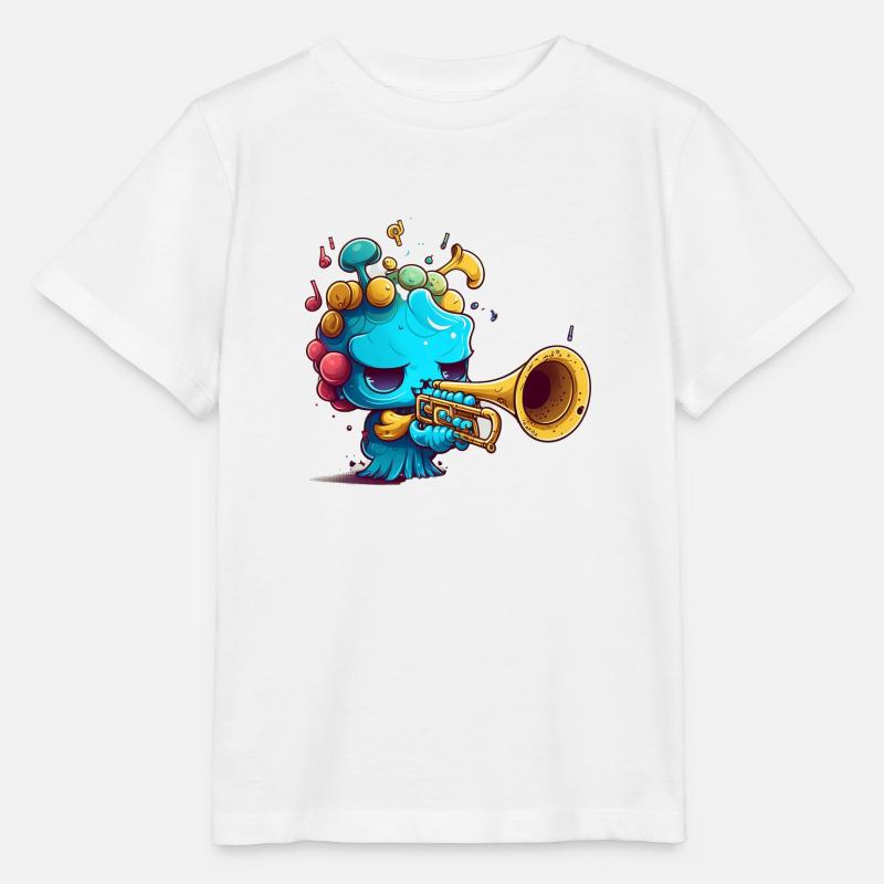 trumpet art - Stanley/Stella Kinder T-Shirt MINI CREATOR  - Weiß