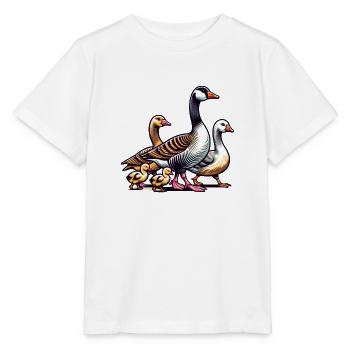 Famille des oies - T-shirt bio MINI CREATOR Stanley/Stella Enfant - blanc - Devant - Maike (125cm)