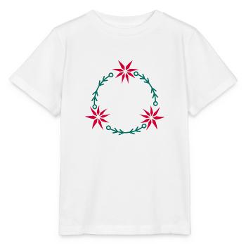 Weihnachtskranz aus Weihnachtsstern - Stanley/Stella Kinder T-Shirt MINI CREATOR  - Weiß - Vorne - Maike (125cm)