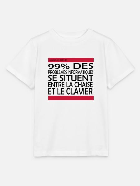 (14_99pourcent) - T-shirt bio MINI CREATOR Stanley/Stella Enfant - blanc