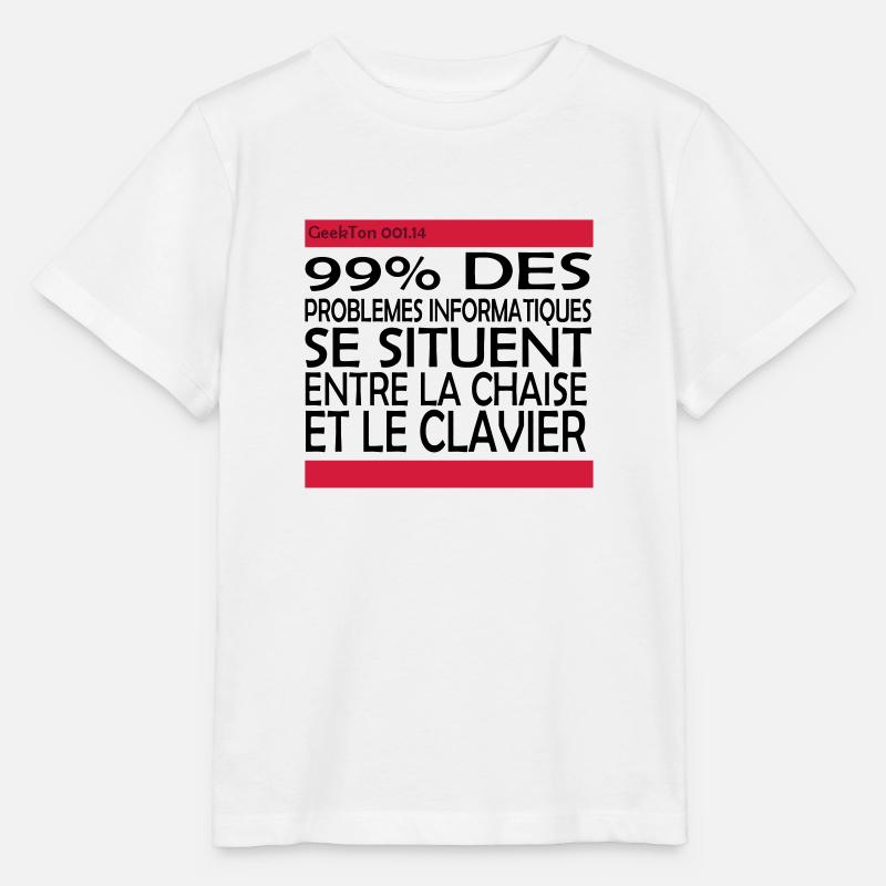 (14_99pourcent) - T-shirt bio MINI CREATOR Stanley/Stella Enfant - blanc