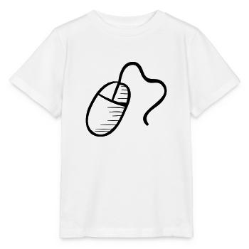 Computer Mouse - T-shirt bio MINI CREATOR Stanley/Stella Enfant - blanc - Devant - Maike (125cm)