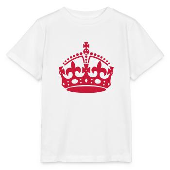 Crown, King, Princess - Stanley/Stella MINI CREATOR Kids’ T-Shirt - white - Front - Maike (125cm)