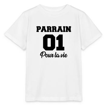 parrain 01 pour la vie - Stanley/Stella MINI CREATOR Kids’ T-Shirt - white - Front - Maike (125cm)