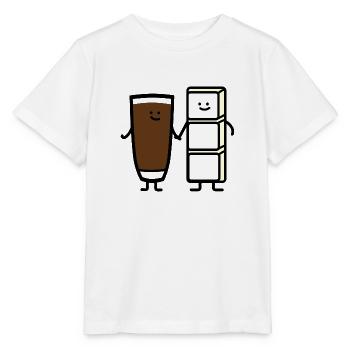 Cacao et chocolat blanc - T-shirt bio MINI CREATOR Stanley/Stella Enfant - blanc - Devant - Maike (125cm)