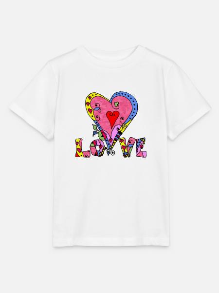 Herzen - Stanley/Stella Kinder T-Shirt MINI CREATOR  - Weiß