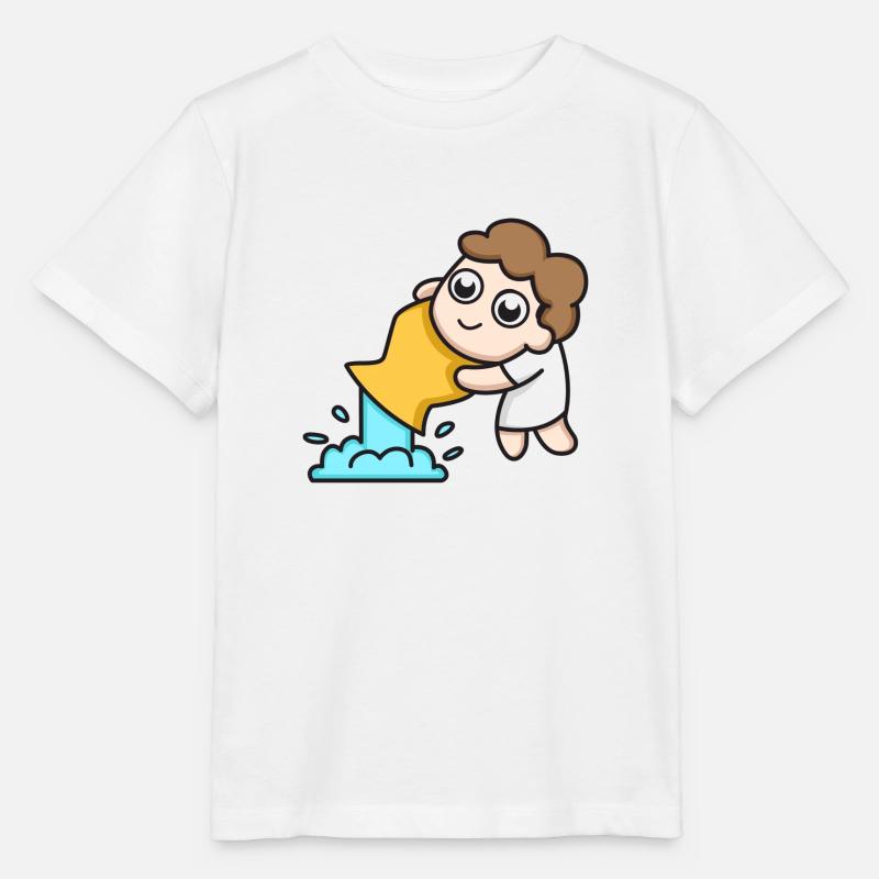 Sternzeichen Wassermann - Stanley/Stella Kinder T-Shirt MINI CREATOR  - Weiß