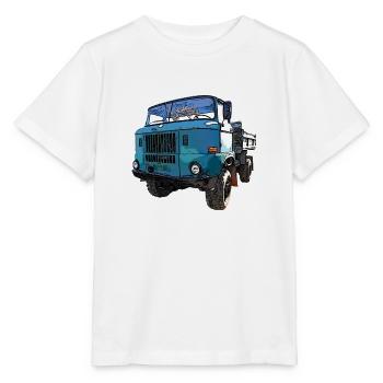 W50 Allrad Kipper mit Ballonreifen - Stanley/Stella Kinder T-Shirt MINI CREATOR  - Weiß - Vorne - Maike (125cm)