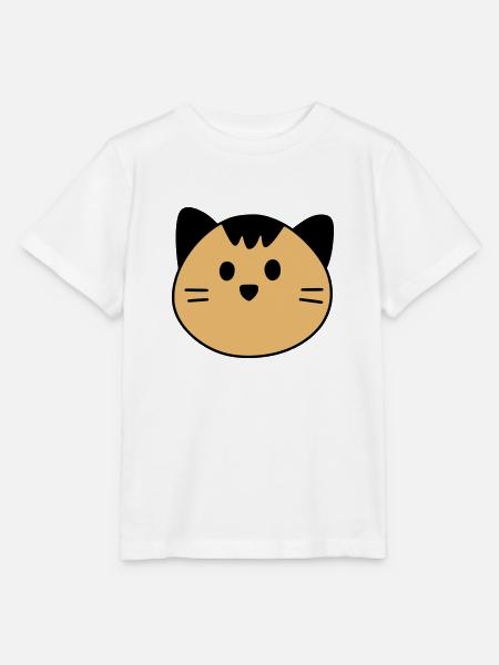 Cute cat - Stanley/Stella Kinder T-Shirt MINI CREATOR  - Weiß