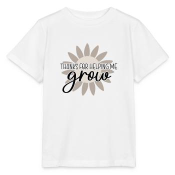 Merci de m’avoir aidé à grandir - T-shirt bio MINI CREATOR Stanley/Stella Enfant - blanc - Devant - Maike (125cm)