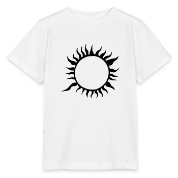 Sun Summer Watercolor Nature Beach Sky Vector - Stanley/Stella MINI CREATOR Kids’ T-Shirt - white - Front - Maike (125cm)