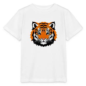Comic Tiger Mignon Drôle Cool Dessin animé 1 - T-shirt bio MINI CREATOR Stanley/Stella Enfant - blanc - Devant - Maike (125cm)