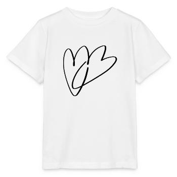 Herzen - Stanley/Stella Kinder T-Shirt MINI CREATOR  - Weiß - Vorne - Maike (125cm)