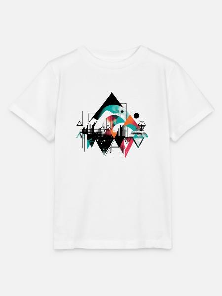 Urbane Geometrie - Stanley/Stella Kinder T-Shirt MINI CREATOR - Weiß