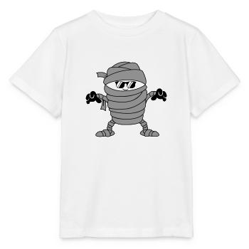 mumie sonnenbrille - Stanley/Stella Kinder T-Shirt MINI CREATOR  - Weiß - Vorne - Maike (125cm)