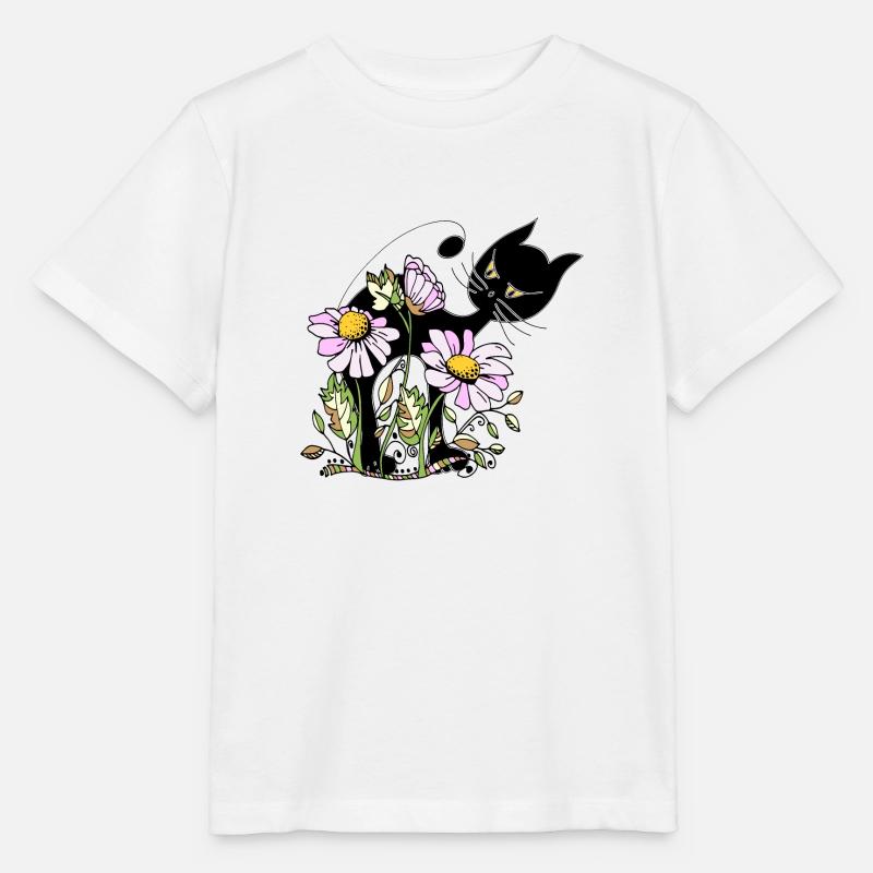 Chat - T-shirt bio MINI CREATOR Stanley/Stella Enfant - blanc