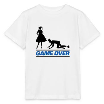 Couple marié Game Over - T-shirt bio MINI CREATOR Stanley/Stella Enfant - blanc - Devant - Maike (125cm)