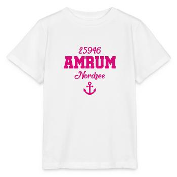 Amrum - 25946 - Nordsee Insel - Stanley/Stella Kinder T-Shirt MINI CREATOR  - Weiß - Vorne - Maike (125cm)