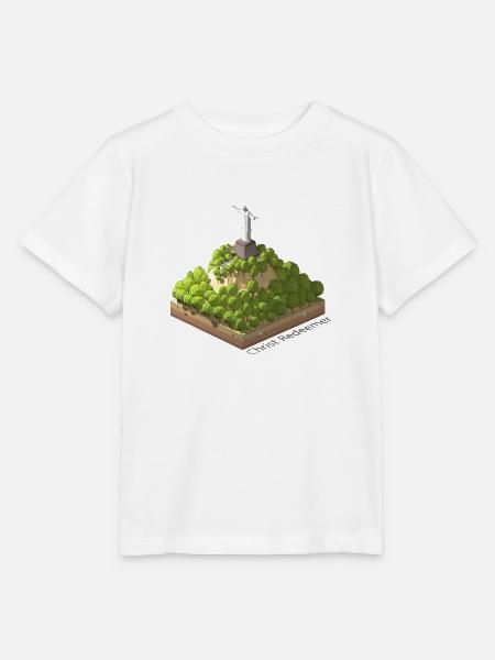Geometrisches Low-Poly Christus der Erlöser - Stanley/Stella Kinder T-Shirt MINI CREATOR - Weiß