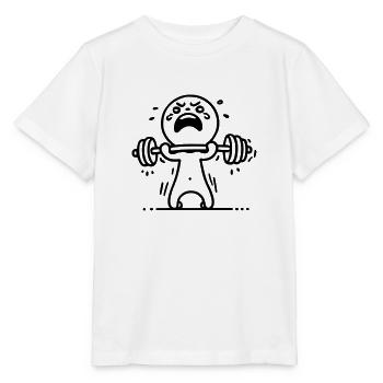 Bonté allumette Musculation - T-shirt bio MINI CREATOR Stanley/Stella Enfant - blanc - Devant - Maike (125cm)