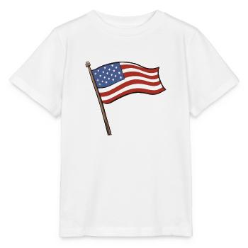 usa fahne - Stanley/Stella Kinder T-Shirt MINI CREATOR  - Weiß - Vorne - Maike (125cm)