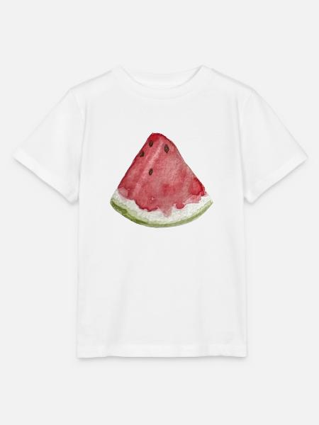 Wassermelonen-Scheibe - Stanley/Stella Kinder T-Shirt MINI CREATOR  - Weiß