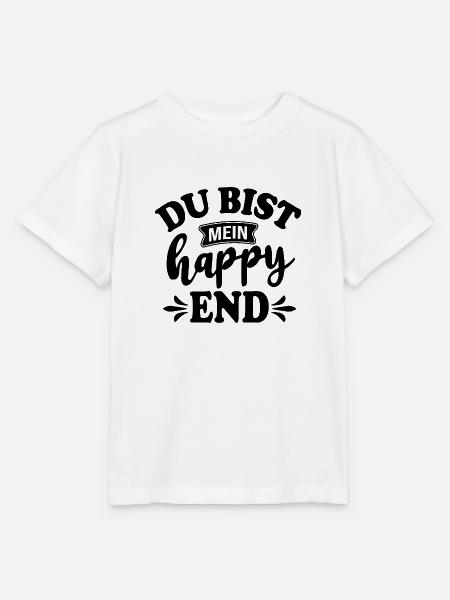 Du bist mein Happy End - Stanley/Stella Kinder T-Shirt MINI CREATOR  - Weiß