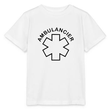 ambulancier entreprise logo - T-shirt bio MINI CREATOR Stanley/Stella Enfant - blanc - Devant - Maike (125cm)