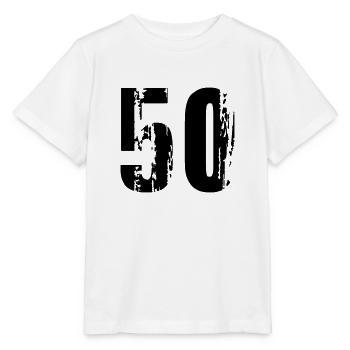 50 - Nummer - Stanley/Stella Kinder T-Shirt MINI CREATOR  - Weiß - Vorne - Maike (125cm)
