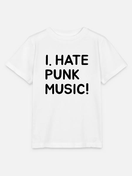 I.HATE PUNK MUSIC - Stanley/Stella Kinder T-Shirt MINI CREATOR - Weiß