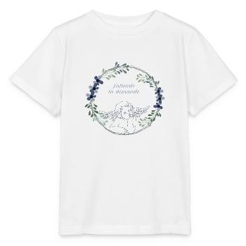j attends ta demande - T-shirt bio MINI CREATOR Stanley/Stella Enfant - blanc - Devant - Maike (125cm)