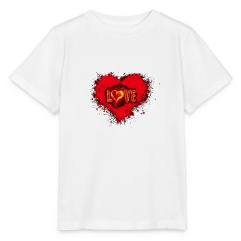 coeur éclat - T-shirt bio MINI CREATOR Stanley/Stella Enfant - blanc - Devant - Maike (125cm)