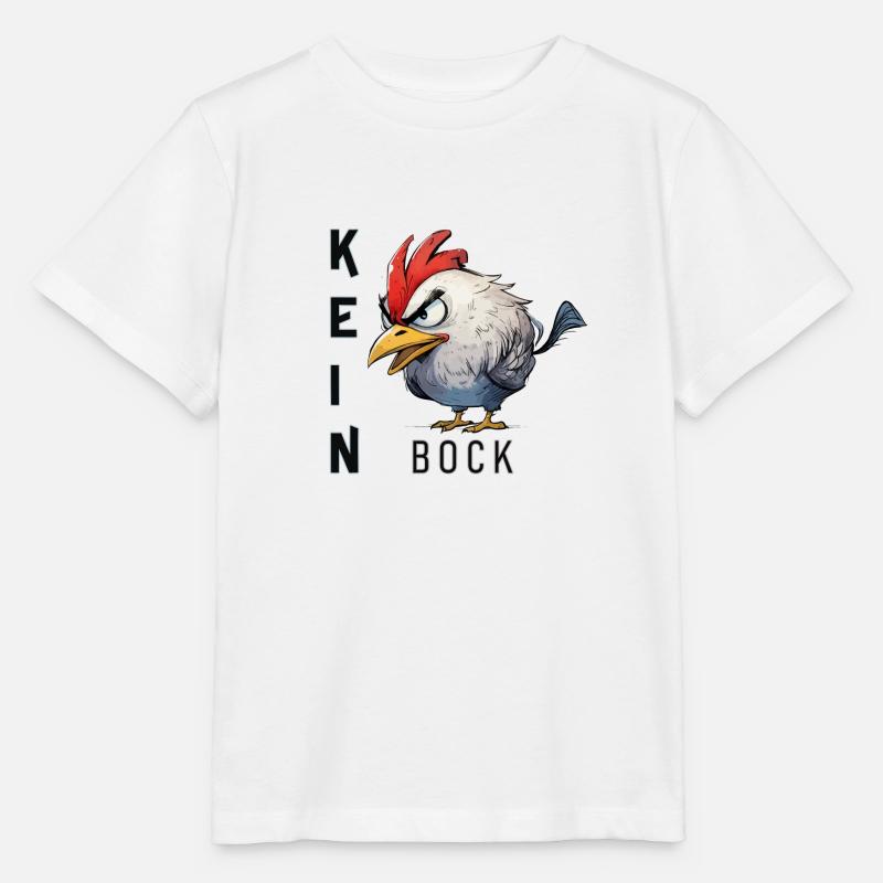 böser Hahn kein bock - Stanley/Stella Kinder T-Shirt MINI CREATOR - Weiß