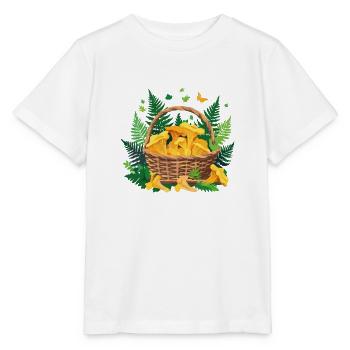 Panier de champignons chanterelle - T-shirt bio MINI CREATOR Stanley/Stella Enfant - blanc - Devant - Maike (125cm)