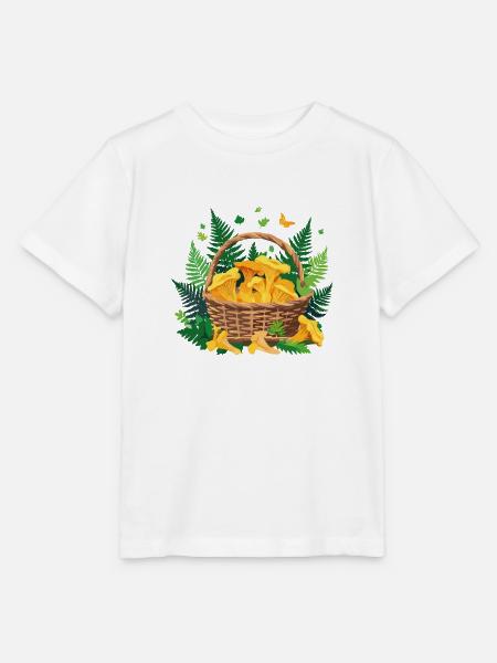 Pilzkorb Pfifferlinge - Stanley/Stella Kinder T-Shirt MINI CREATOR  - Weiß