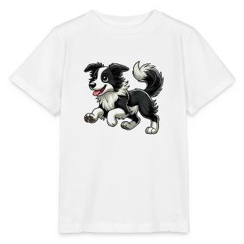 Border Collie zwr - T-shirt bio MINI CREATOR Stanley/Stella Enfant - blanc - Devant - Maike (125cm)