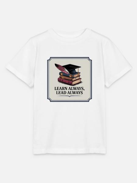Learn Always, Lead Always - Stanley/Stella Kinder T-Shirt MINI CREATOR - Weiß
