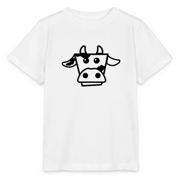 Vache | vache mignonne - T-shirt bio MINI CREATOR Stanley/Stella Enfant - blanc - Devant - Maike (125cm)