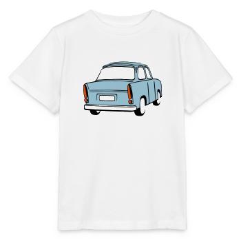 Sky blue Trabi  - Stanley/Stella MINI CREATOR Kids’ T-Shirt - white - Front - Maike (125cm)