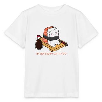 Soy Happy Sushi - Stanley/Stella MINI CREATOR Kids’ T-Shirt - white - Front - Maike (125cm)