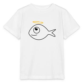 Fisch Ronny der Engel - Stanley/Stella Kinder T-Shirt MINI CREATOR  - Weiß - Vorne - Maike (125cm)