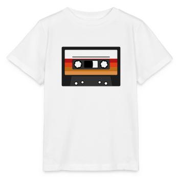 Musikkassette Audiokassette Radio Musik Retro - Stanley/Stella Kinder T-Shirt MINI CREATOR  - Weiß - Vorne - Maike (125cm)