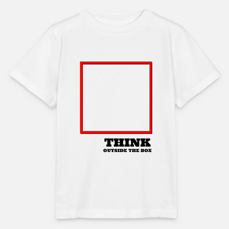 Pensez en dehors des sentiers battus - T-shirt bio MINI CREATOR Stanley/Stella Enfant - blanc