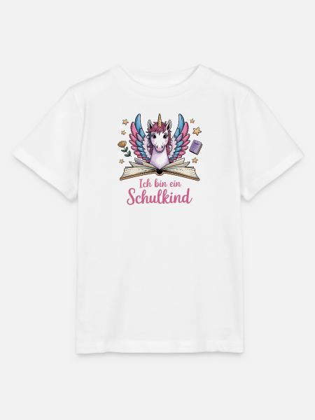Einschulung Einhorn - Ich bin ein Schulkind - Stanley/Stella Kinder T-Shirt MINI CREATOR  - Weiß