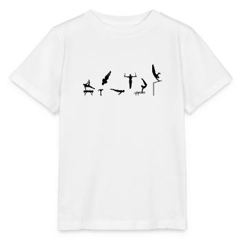 Men's Gymnastics - T-shirt bio MINI CREATOR Stanley/Stella Enfant - blanc - Devant - Maike (125cm)