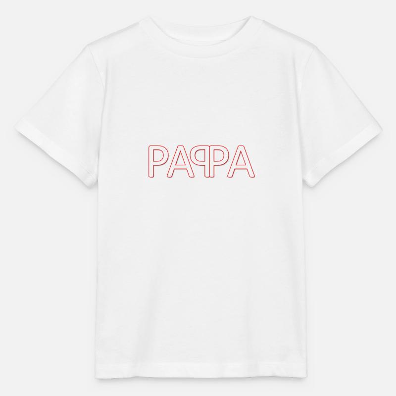 pappa - T-shirt bio MINI CREATOR Stanley/Stella Enfant - blanc