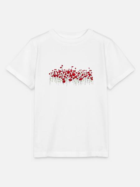Klatschmohn Mohn Blumen - Stanley/Stella Kinder T-Shirt MINI CREATOR - Weiß