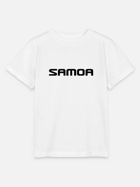 Samoa Logo Polynesien Pacific - Stanley/Stella Kinder T-Shirt MINI CREATOR  - Weiß