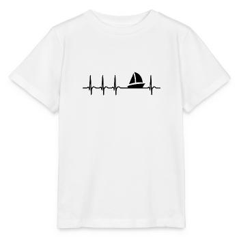 navigation à voile - T-shirt bio MINI CREATOR Stanley/Stella Enfant - blanc - Devant - Maike (125cm)